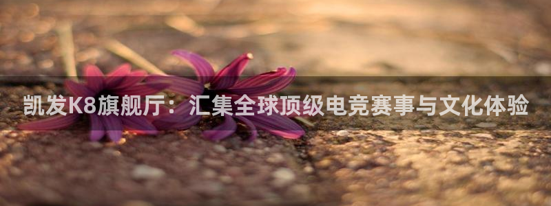 okooo澳客vk：凯发K8旗舰厅：汇集全球顶级电竞赛事与文化体验