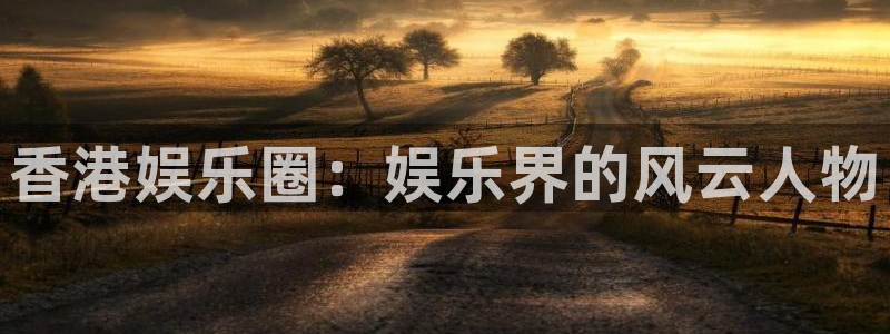德国okooo澳客集团：香港娱乐圈：娱乐界的风云人物