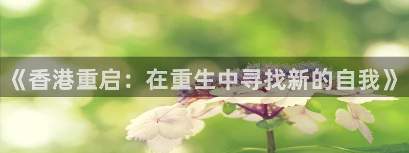 okooo澳客能源：《香港重启：在重生中寻找新的自我》